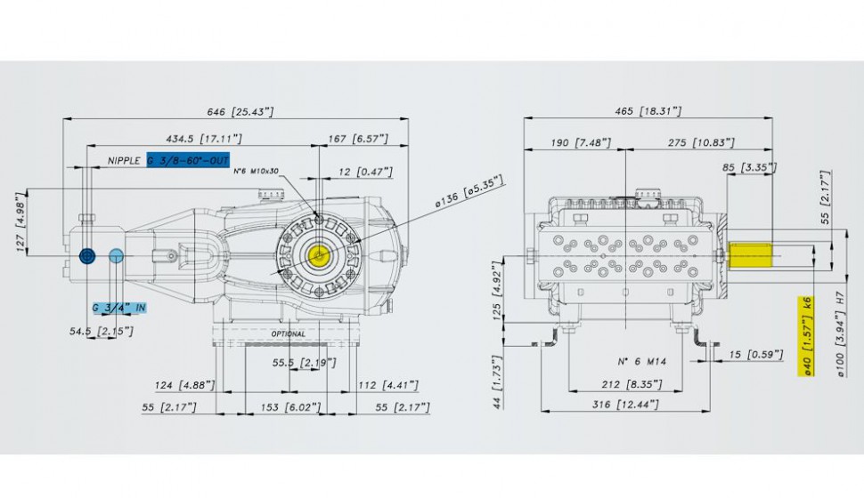 Насос Bertolini CHX 21-1000 (316)