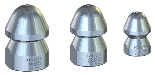 Форсунка каналопромывочная сопло 30; вход 1/2"г; бой 6R.