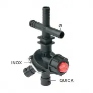 Корпус 3-х позиционный шланового типа D1/2"(13mm.); концевое