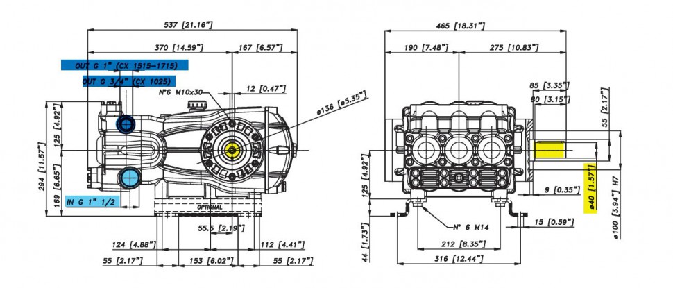 Насос Bertolini CX 1025