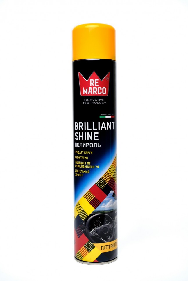 Полироль для пластика Re Marco "BRILLIANT SHINE" Tutti Frutti, 750 мл.