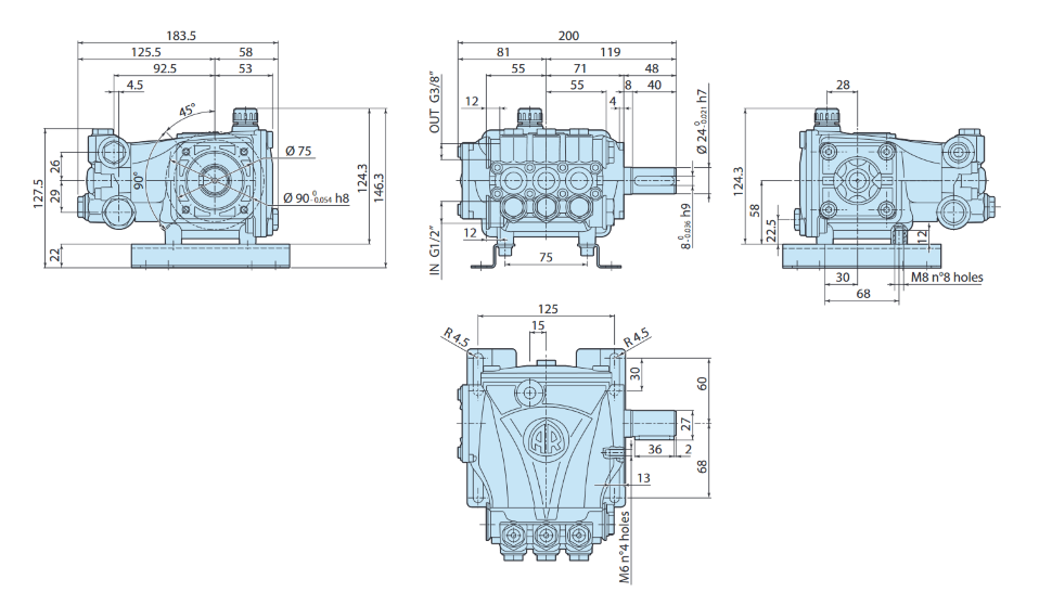 Насос Annovi Reverberi RC-M 06.10 N арт. 23444