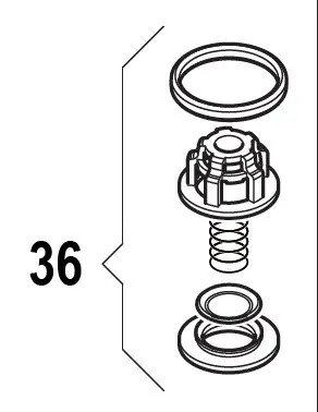 Клапан в сборе насоса BP/BPS260;300;330HS