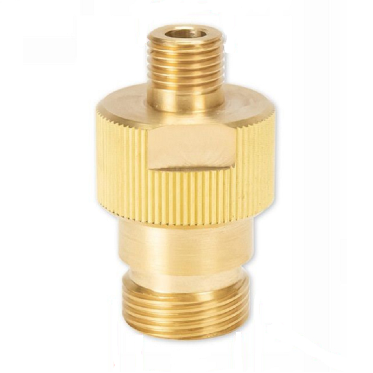 Коннектор, типа KARCHER EASY LOCK. Резьба TR22-M ID14/ шаг 16, 1/4" BSP-M, латунь