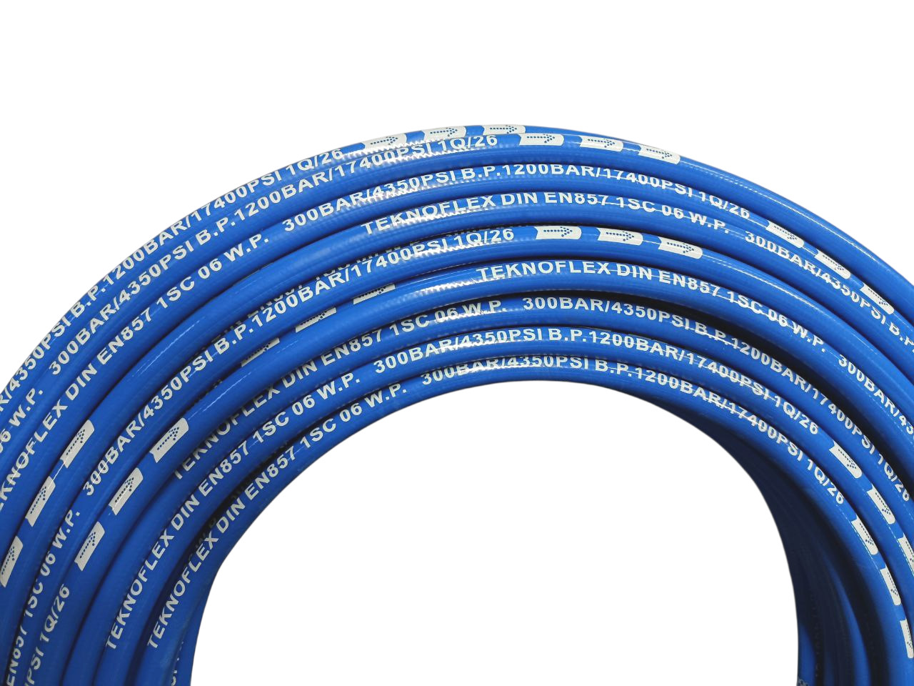 Рукав высокого давления TEKNOJET FLEXY 1SC 1/4" DN06, 300 bar синий