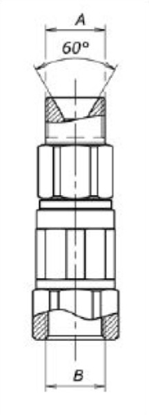 Поворотные соединения G3/8M - G3/8F Нержавеющая сталь