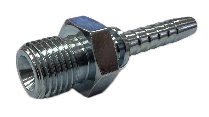 Фитинг обжимной BSP 1/4"внеш, оцинк.сталь,DN06