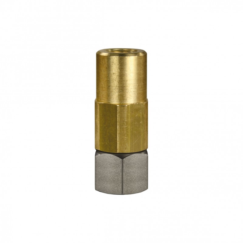 Муфта прямая поворотная для консоли RM, нерж. сталь-латунь 3/8"F-1/4"F
