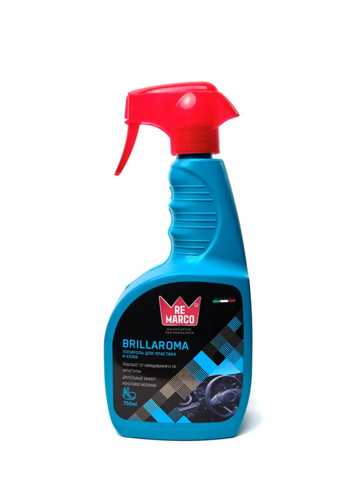 Полироль для пластика и кожи  "BRILLAROMA"  750 мл Италия