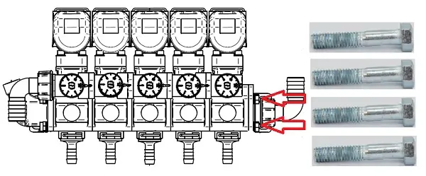 БОЛТ VITE VTE M8X318 INOX (4х1)