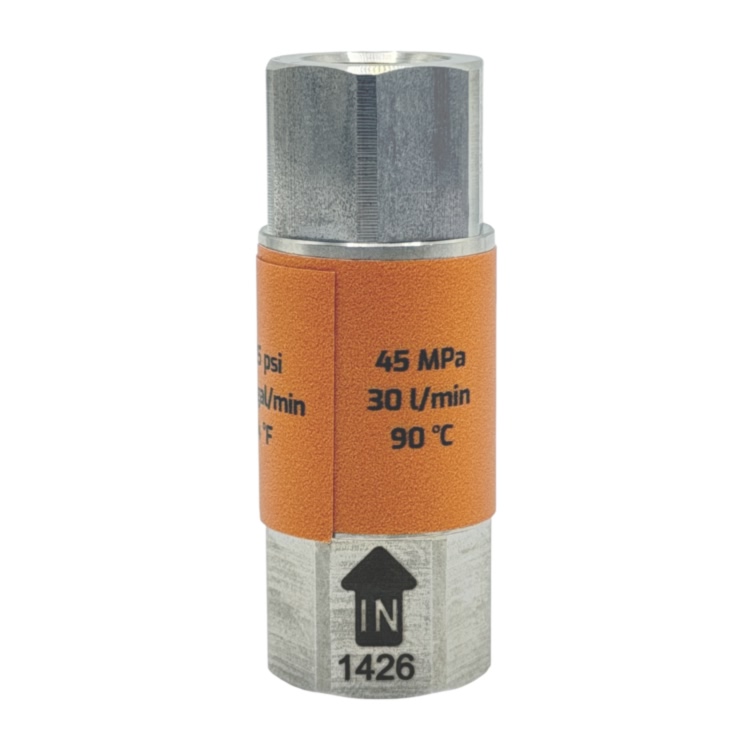 Обратный клапан MTM NRVS45/30, 1/4", 30 л/мин, нерж.сталь