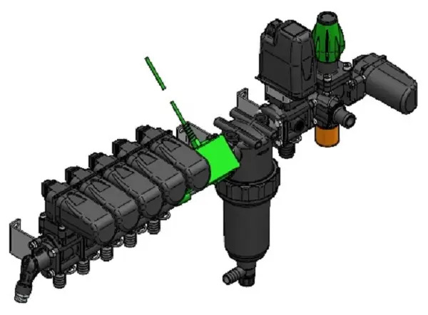 Узел управления 5 секций GSST/DRIVER 06 5V Ø19-40-1GR MAGNET-P; раходомер электромагнитный