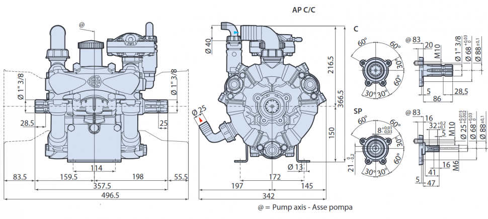 Мембранный насос AR 120 LFP SP арт.32020