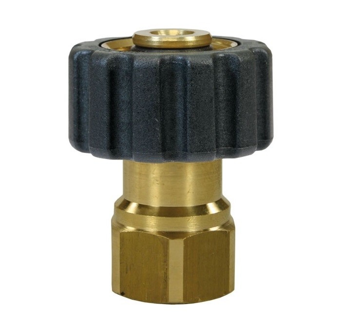Переходник M22x1,5гайка - 3/8внут (удлиненный), 400bar, латунь