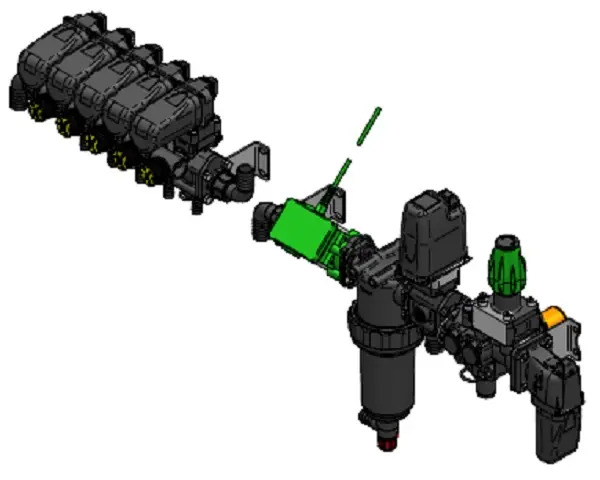 Узел управления 5 секций GSMSTF/DRIVER PLUS 5V SEPARATO; раходомер электромагнитный