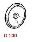 Мембрана насоса Ø 100 (NBR) насоса BP75/APS51/61/71(1х3); APS96/IDS960(1х4)