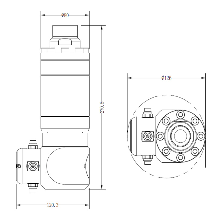 Насадка для мойки емкостей SMP200-2-1.5-360°-316LSS- 3/4"BSPP 40 л/мин