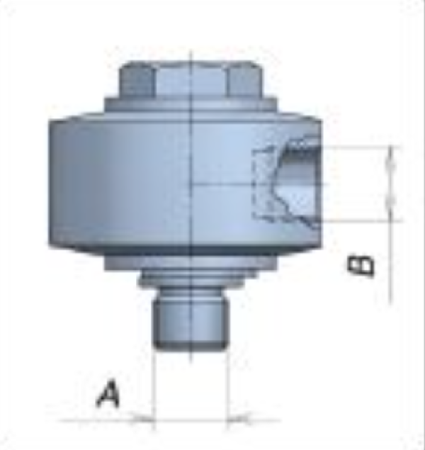 Поворотное соединение 90° , 280 бар 3/8"M-3/8"F EPDM Nickel