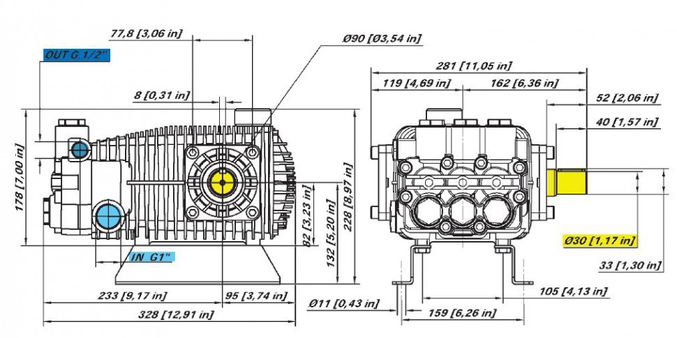 Насос Bertolini RBL 5019-P до 74 C°