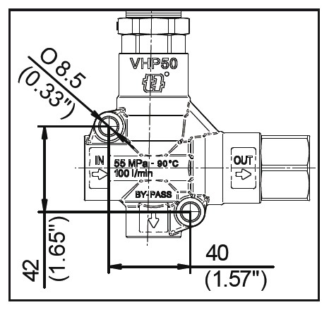 Регулятор давления VHP50 (Макс давление 400 бар)