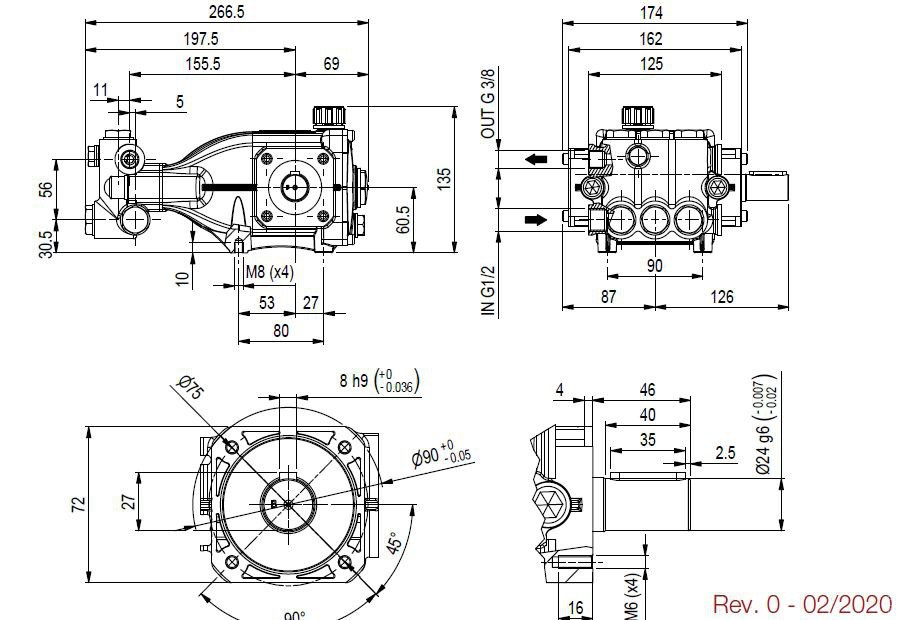 Насос Hawk NHDP1120R