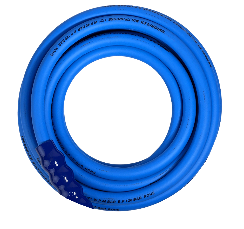 Шланг синий обрезиненный для пищевой промышленности PVC Multi DN 12 – 40 бар 60°C