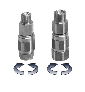 Поворотное соединение 3/8"M-3/8"F Никелированное