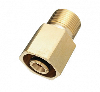 Коннектор типа KARCHER HD EASY LOCK. Резьба TR22-F Pin14/ шаг 15, M22-M ID 14, латунь+нерж сталь BF-8172