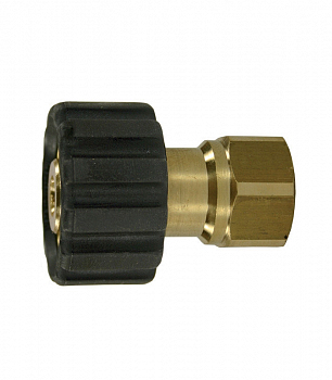 Переходник M22x1,5гайка - 1/4внут (удлиненный), 400bar, латунь