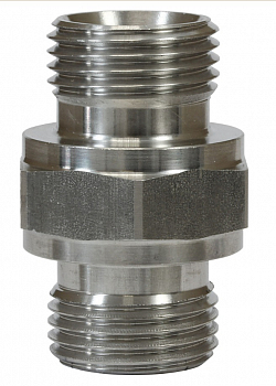Переходник штуцер 3/8"; штуцер 3/8" BSP (нерж); 500 бар