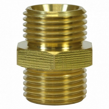 Ниппель двойной 1/4"-1/4" латунь