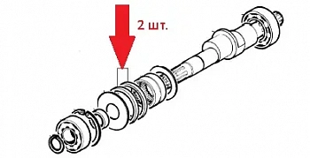 Кольцо 99X88X8 насоса APS101/121 (1х2)