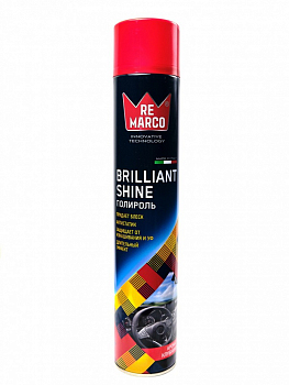 Полироль для пластика Re Marco "BRILLIANT SHINE" Клубника, 750 мл.