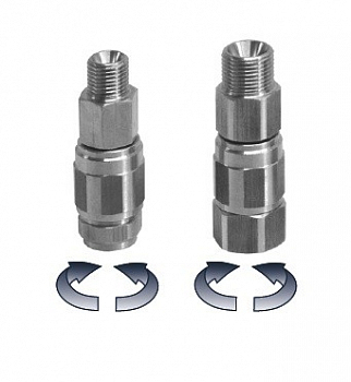 Поворотное соединение G1/4M - G1/4F Никелированное