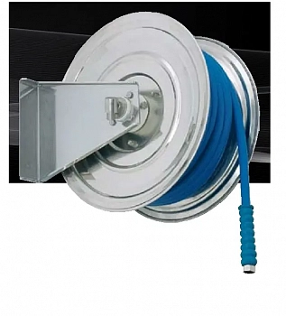 Ручная катушка RAMEX AVM 9320 на 20м. 3/4" или 12м. 1" (нерж) 1"ш.3/4"ш. 20 бар